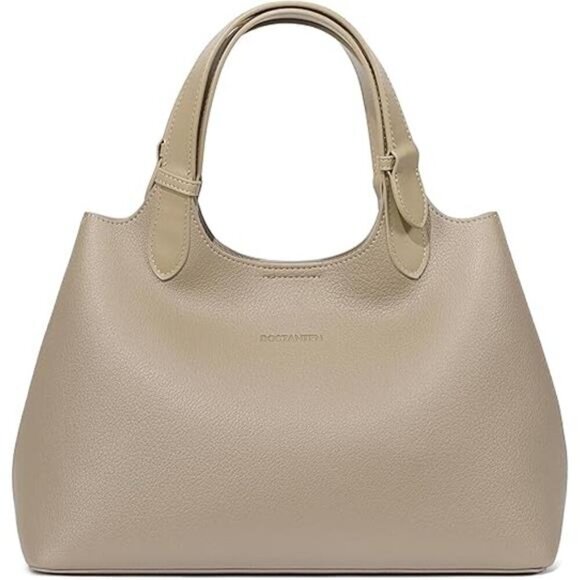 Trendy Slouchy Bags Vegan Leather Apricot - Picture 7 of 7